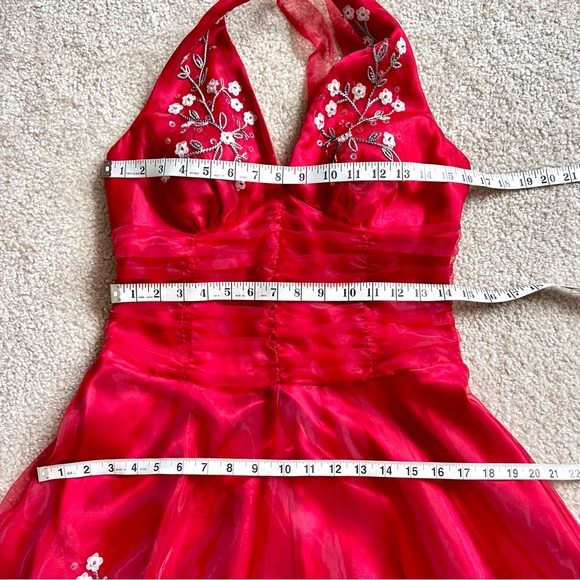 Vintage PHILiP DECAPRIO Embellished Halter Pin Up Formal Dress—SZ. 8 - Picture 14 of 17